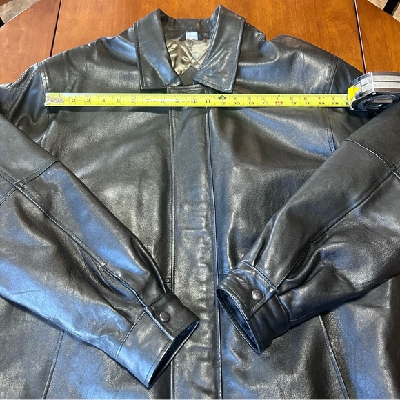 California L. A. Leather 20849 Vintage Black Soft Mid Length Jacket Size XL - Picture 6 of 16